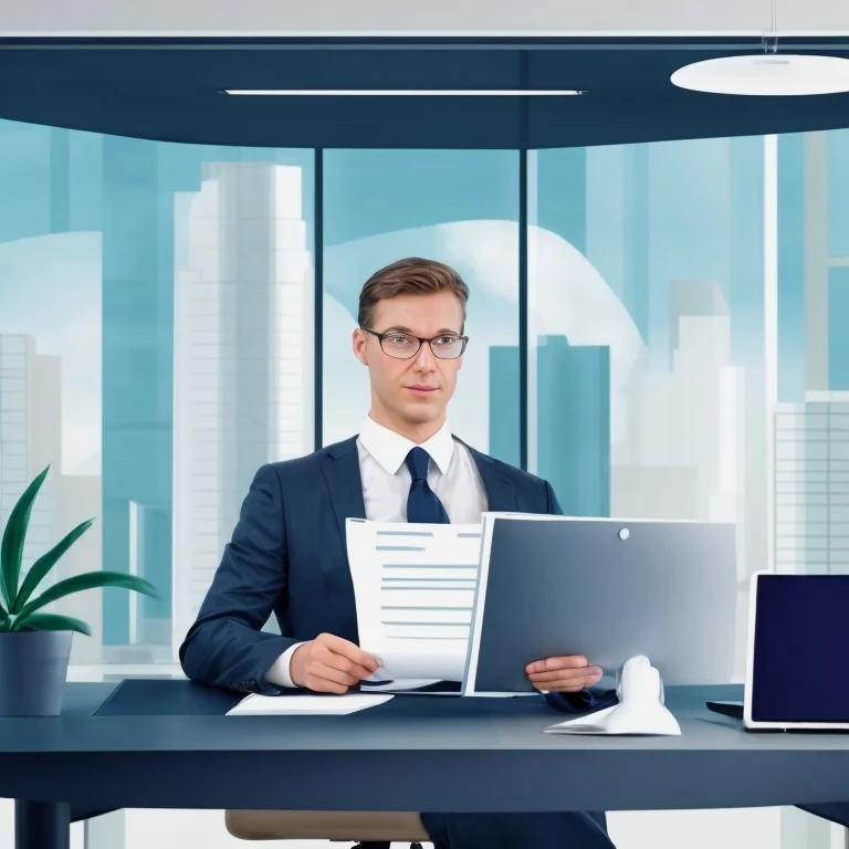 契約書にサインするビジネスマン